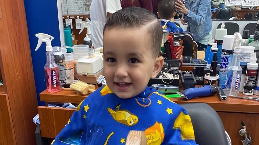 Baby haircut