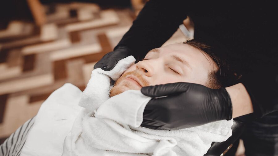 Hot towel shave